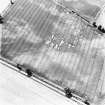 Carrington Mill, enclosure: oblique aerial view taken from the NW, centred on the cropmarks of an enclosure.