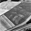 East Field, Inveresk, oblique aerial view, taken from the N, centred on a series of cropmarks and showing pit alignments in the top left-hand corner and centre right of the photograph.