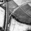 Inveresk: oblique air photograph of Roman temporary camp and soilmark