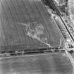 Mucklets Road, coal pit: oblique aerial view, taken from the SE, centred on cropmarks including a linear cropmark.