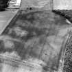 East Field, Inveresk: oblique air photograph of pit-alignment, enclosure, cropmarks and cultivation  remains