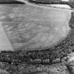 East Field, Inveresk: oblique air photograph of palisaded homestead, enclosures, ring-ditches and pit alignment.