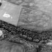 East Field, Inveresk: oblique air photograph of palisaded homestead, enclosures, ring-ditches and pit alignment.