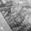 East Field, Inveresk: oblique air photograph of palisaded homestead, enclosures, ring-ditches and pit alignment.