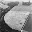 East Field, Inveresk: oblique air photograph of enclosures, homestead and pit alignment.