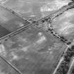 South Lodge and Prestongrange Crossing, oblique aerial view, taken from the NNE, centred on cropmarks including those of enclosures and pits.