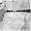 Philip Haugh, oblique aerial view taken from the SW, centred on the cropmarks of a settlement.