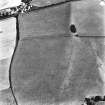 Lindean, oblique aerial view, taken from the WSW, centred on the cropmark of a settlement.