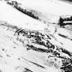 Kirktonhill, oblique aerial view, taken from the NW, centred on the snow-covered fort.