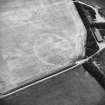 Oblique aerial view centred on the cropmarks of the henge, taken from the S.