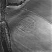 Camieston, oblique aerial view, taken from the E, showing the remains of a plantation bank.