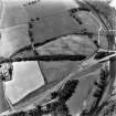 Newstead, Roman forts and temporary camps: RCAHMS air photograph showing eastern annexe (NT 572 343) and 'Great camp' complex (NT 574 341)