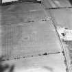 Huntington, settlement, barrow and linear cropmark: oblique air photograph of cropmarks