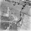 Chester Hill, oblique aerial view, taken from the ESE, centred on the remains of a fort. (Also shows observation post).