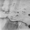 Oblique aerial view of Chester Hill centred on the remains of a fort with the remains of an observation post just visible adjacent, taken from the NNE. (Also shows observation post).

