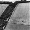 Birkenside, oblique aerial view, taken from the NNE, centred on the cropmark of an enclosure.