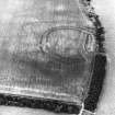 Birkenside Hill, oblique aerial view, taken from the NNW, centred on the cropmarks of a fort.