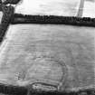 Birkenside Hill, oblique aerial view, taken from the WSW, centred on the cropmarks of a fort.