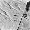 Oblique aerial view of Harefaulds centred on cultivation remains, taken from the ESE.