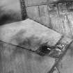 Oblique aerial view centred on the cropmarks of the palisaded settlement, taken from the SSE.