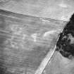 Kaeheughs, Barney Mains, pit-alignments: oblique air photograph of cropmarks.
