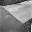 The Chesters, Drem, pit-alignments: oblique air photograph of cropmarks.

