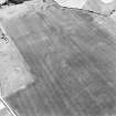 Oblique aerial view of Nether Hailes centred on the cropmark of an enclosure.  Taken from the W.