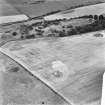 Kaeheughs, Barney Mains, pit-alignments: oblique air photograph of cropmarks.
