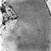 Cappuck, oblique aerial view, taken from the NE, centred on the cropmark of an enclosure.