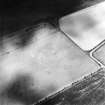 Oblique aerial view centred on the cropmarks of the possible settlement and roundhouses, taken from the SW.