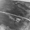 Chesterhouse Hill, oblique aerial view, taken from the SW, centred on the cropmarks of a possible settlement and a pit-alignment.