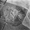 Oblique aerial view of excavations.