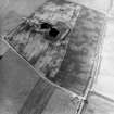 Oblique aerial view centred on the cropmarks of the settlements, taken from the SW.