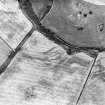 Hatchednize, oblique aerial view, taken from the SSW, centred on the cropmarks of a fort.