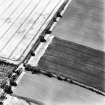 East Reston Mill, oblique aerial view, taken from the ENE, centred on the cropmarks of a pit-alignment.