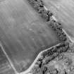 Oblique aerial view centred on the cropmarks of the settlement, taken from the S.