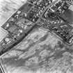 Ayton, Cocklaw, settlement and linear cropmark: oblique air photograph of cropmarks. (Also shows village).
