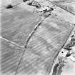 Catch a Penny, oblique aerial view taken from the SE, centred on the cropmarks of a settlement.  Other cropmarks are visible which extend to the N and W of this settlement.  In the left hand side of the photograph, linear cropmarks and the cropmark of a settlement are visible.