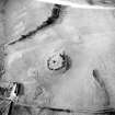 Oblique aerial view centred on the remains of the possible settlement, taken from the E.