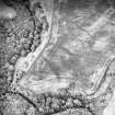 Linthill, fort and linear cropmarks: oblique air photograph of cropmarks.
