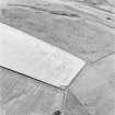 Carlton Mains, oblique aerial view, taken from the NW, centred on the cropmark of an enclosure.