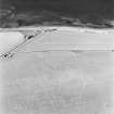 Girvan Mains, oblique aerial view, taken from the ESE, centred on the cropmark of a fort.