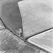 Houdston Hill, oblique aerial view, taken from the NW, centred on the cropmarks of the S half of a settlement.