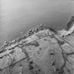 Oblique aerial view of Netherlaw centred on the tank crossing points, taken from the ENE.