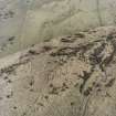 Oblique aerial view centred on the remains of the fort, taken from the NNW.