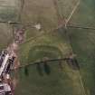 Oblique aerial view centred on the remains of the possible Roman fortlet, taken from the ENE.