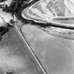 Oblique aerial view of Drumlanrig, taken from the SSW, centred on linear cropmarks, and the cropmarks of a Roman Temporary Camp and a pit-alignment.