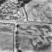 Holywood and Kilncroft, oblique aerial view, taken from the SW, centred on the southern cursus monument and surrounding cropmarks.