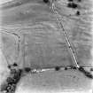 Bankhead, Dalswinton, oblique aerial view, taken from the WSW, centred on the cropmarks of Roman Forts.