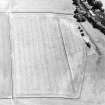 Oblique aerial view centred on the cropmarks of the Roman Temporary Camp and pit-defined cursus, taken from the WNW.